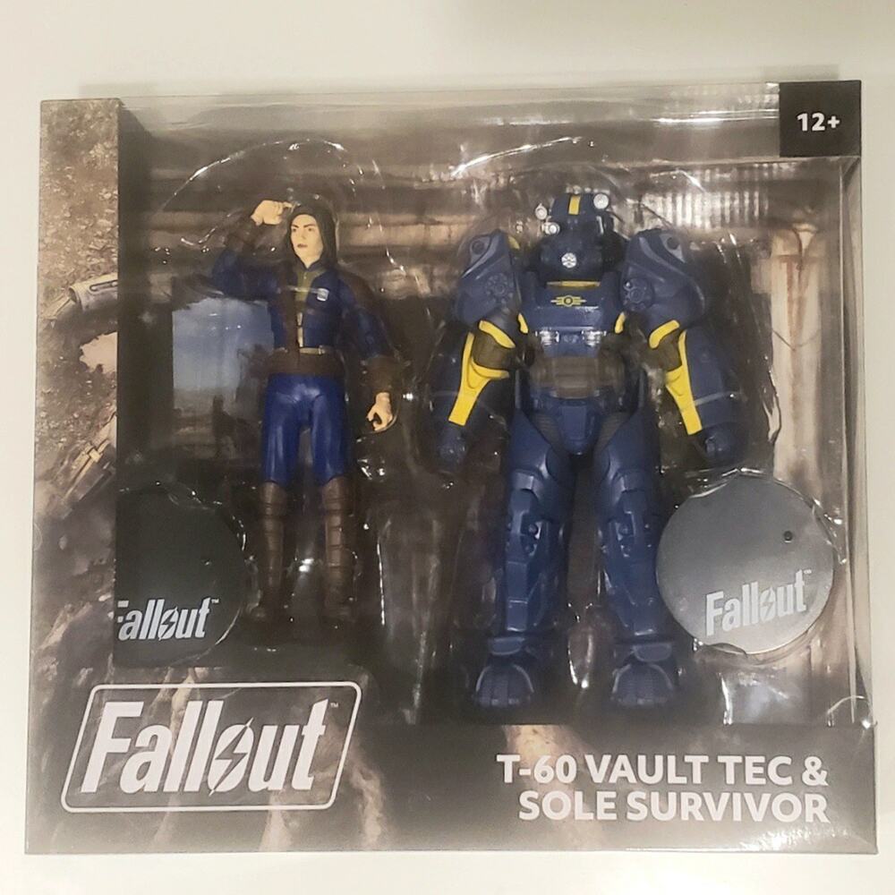 Mcfarlane Toys Fallout T-60 Vault Tec and Sole Survivor Action Figure